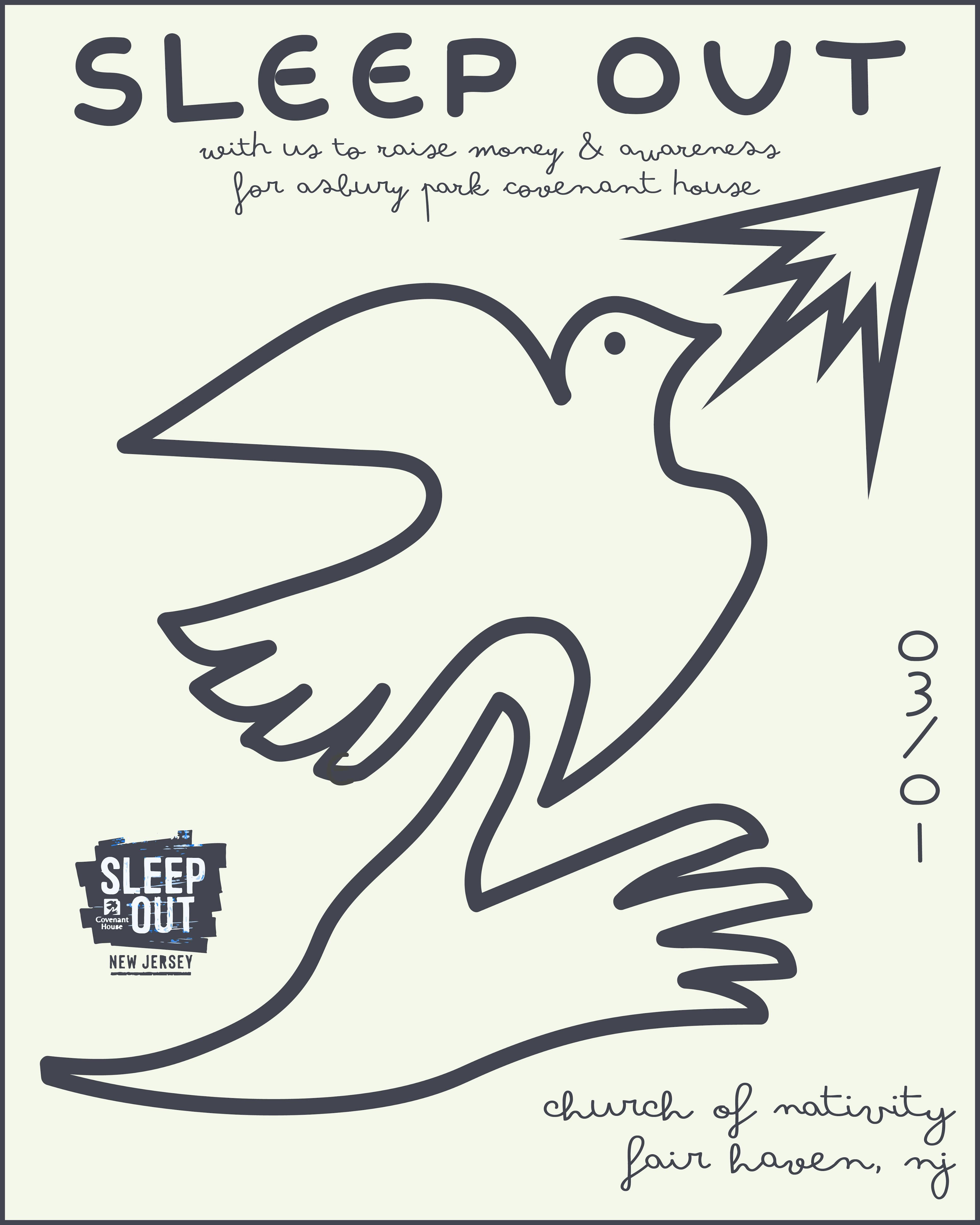 Covenant House Asbury Park Sleep Out  Poster